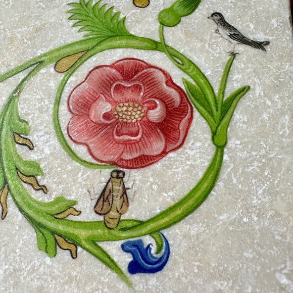 Set of 4 Unique & Gorgeous Gutenberg Museum Marble Tiles Coasters/Decorative Art - Picture 3 of 9